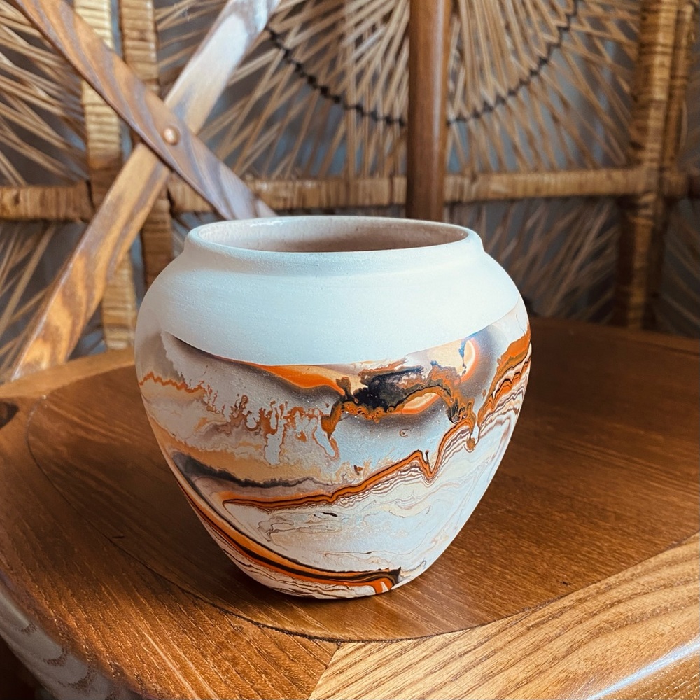 **SOLD** Vintage Nemadji pottery vase